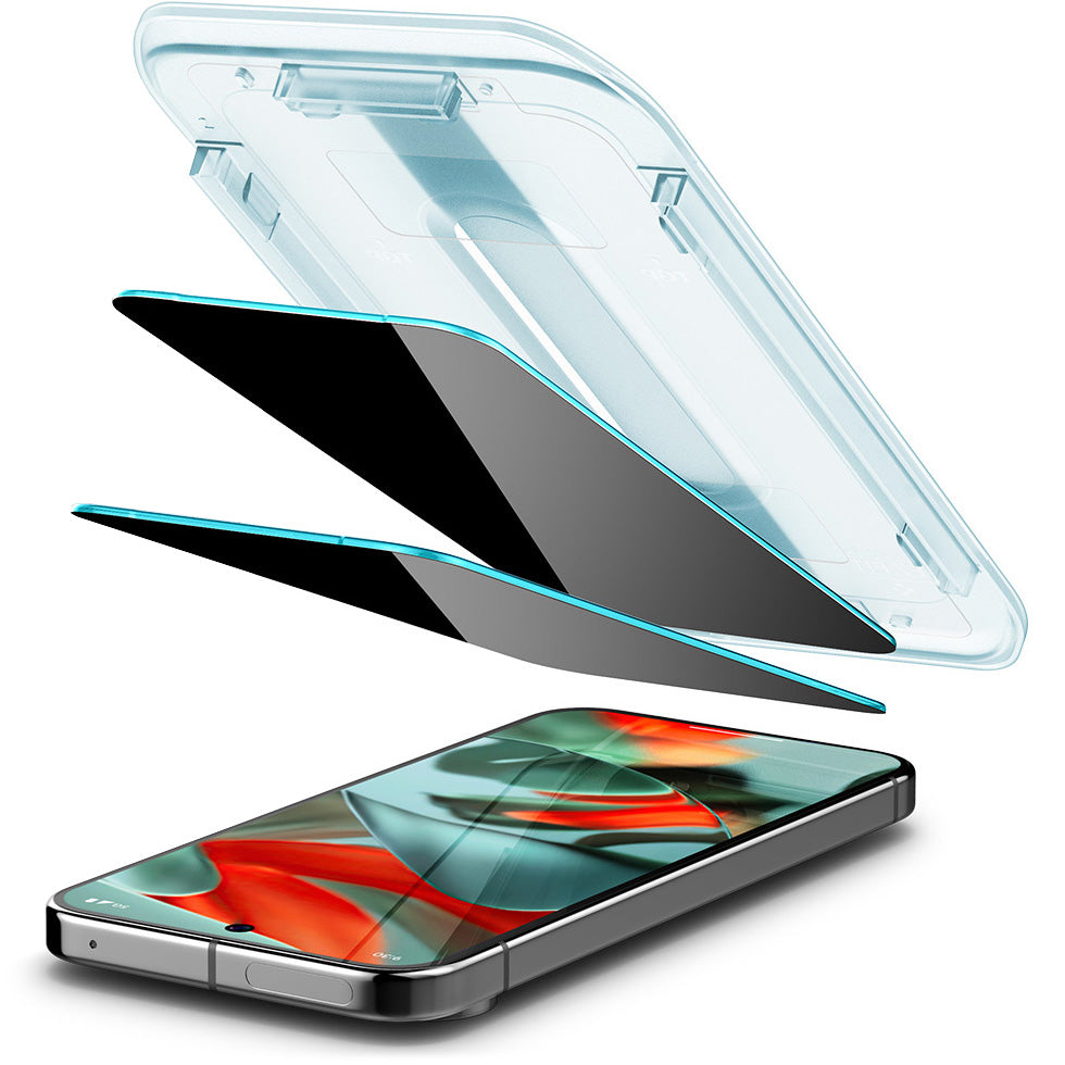 Glas für die Schutzhülle für Google Pixel 10 Pro XL / 9 Pro XL, Spigen Glas.tR EZ Fit Privacy 2-Pack