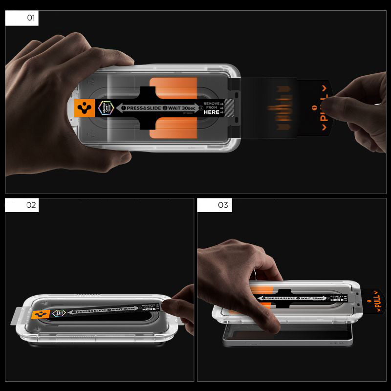 Glas + Applikator für Xperia 10 VII, Spigen Glas.tR EZ Fit Pro 2-Pack (AC)