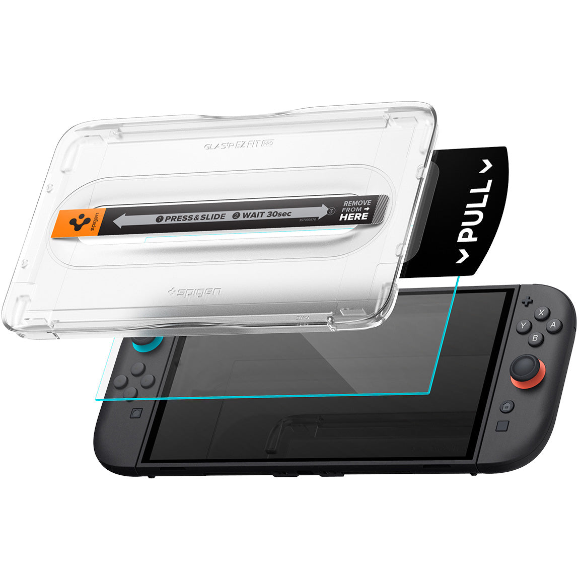 Glas + Applikator für Nintendo Switch 2, Spigen Glas.tR EZ Fit Pro 2-Pack