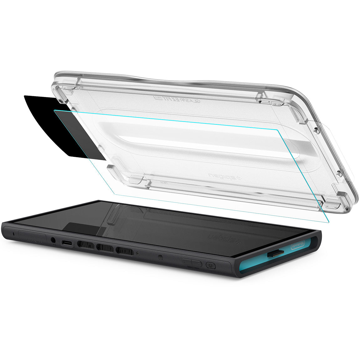 Glas + Applikator für Nintendo Switch 2, Spigen Glas.tR EZ Fit Pro 2-Pack