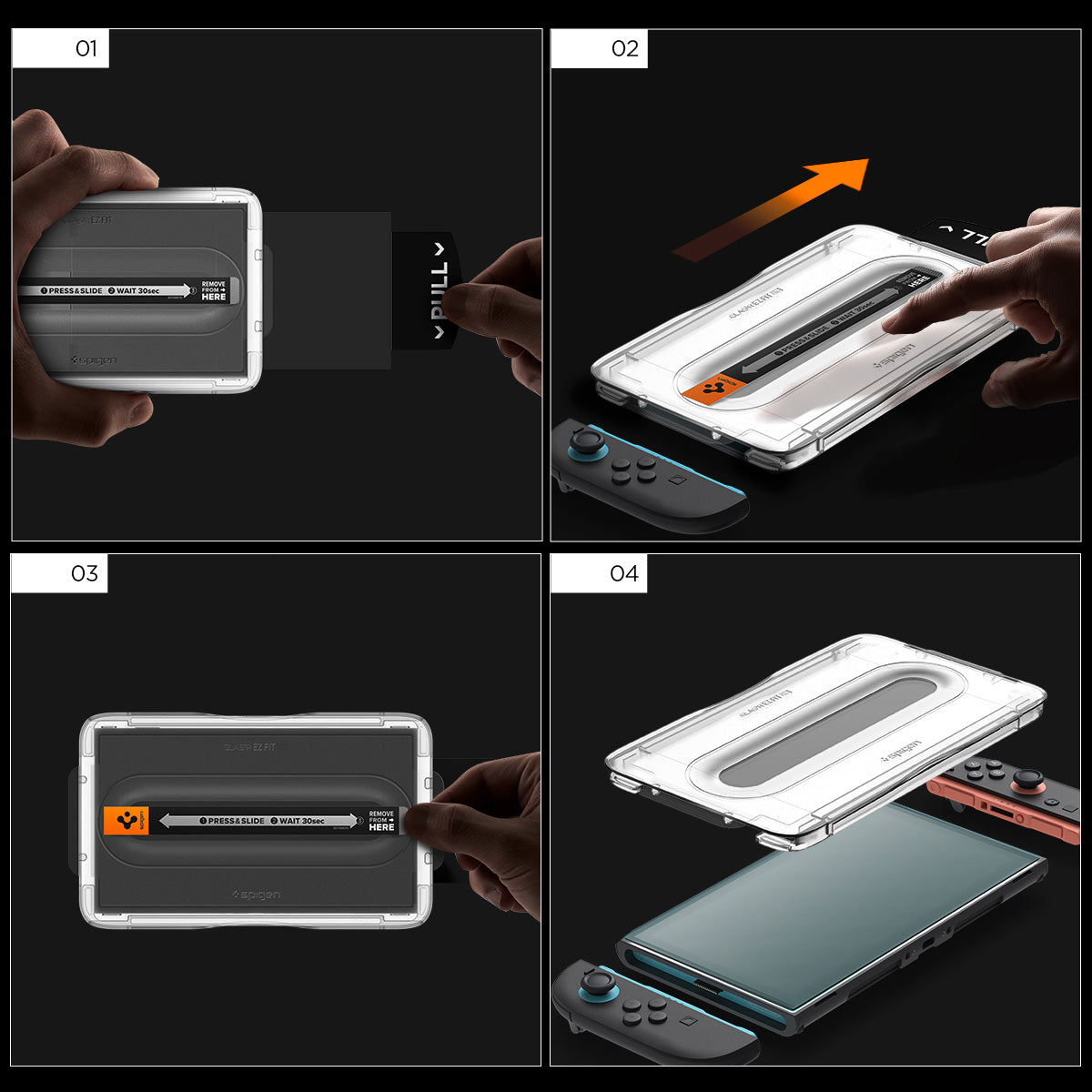 Glas + Applikator für Nintendo Switch 2, Spigen Glas.tR EZ Fit Pro 2-Pack