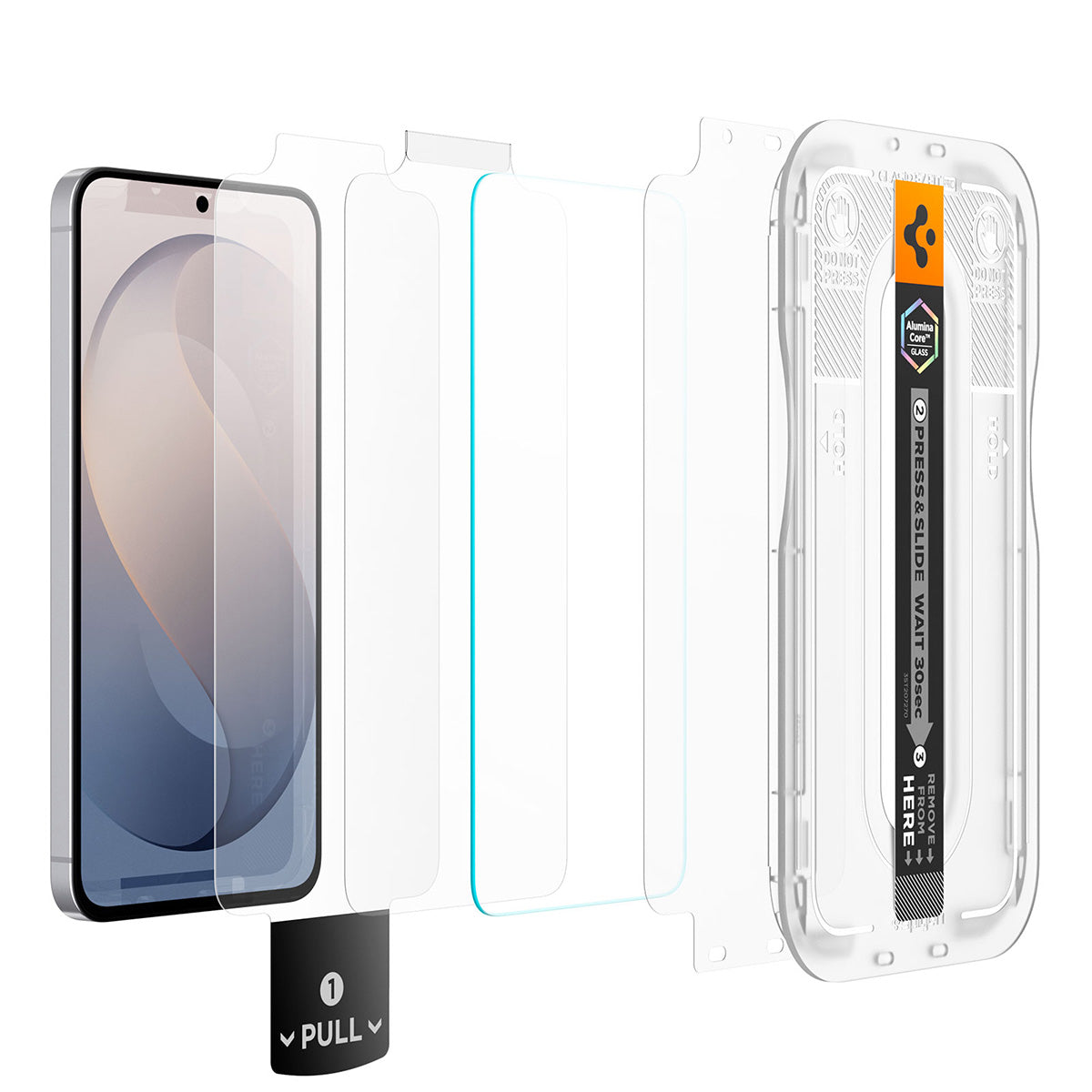 Glas + Applikator für Galaxy S26 FE, Spigen Glas.tR EZ Fit Pro 1-Pack (AC) (3/12)