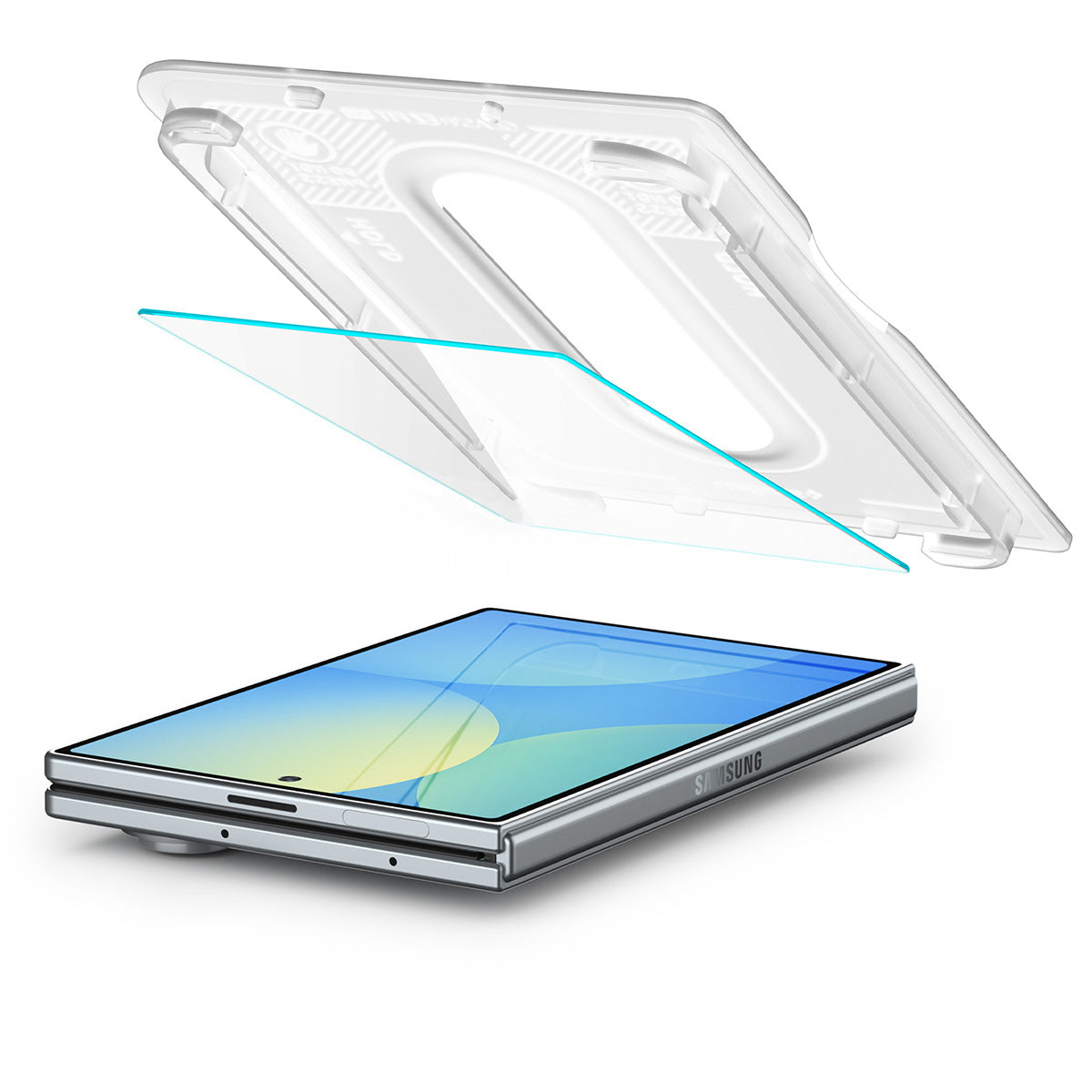 Glas + Applikator für Galaxy Z Fold8, Spigen Glas.tR EZ Fit Pro 1-Pack (AC)