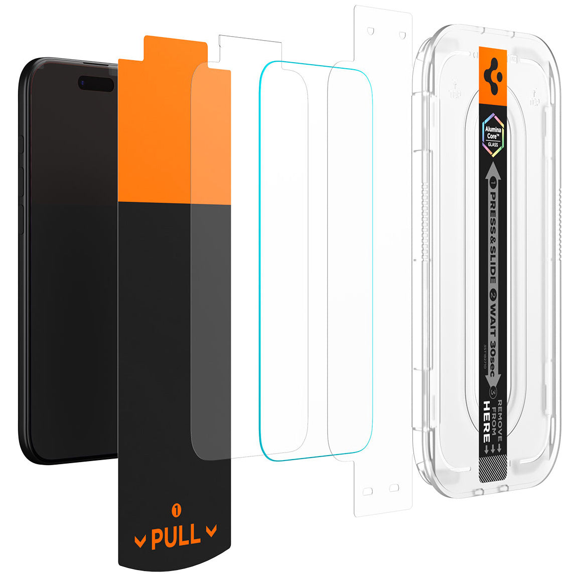 Glas + Applikator für iPhone Air, Spigen Glas.tR EZ Fit Pro 1-Pack (AC)