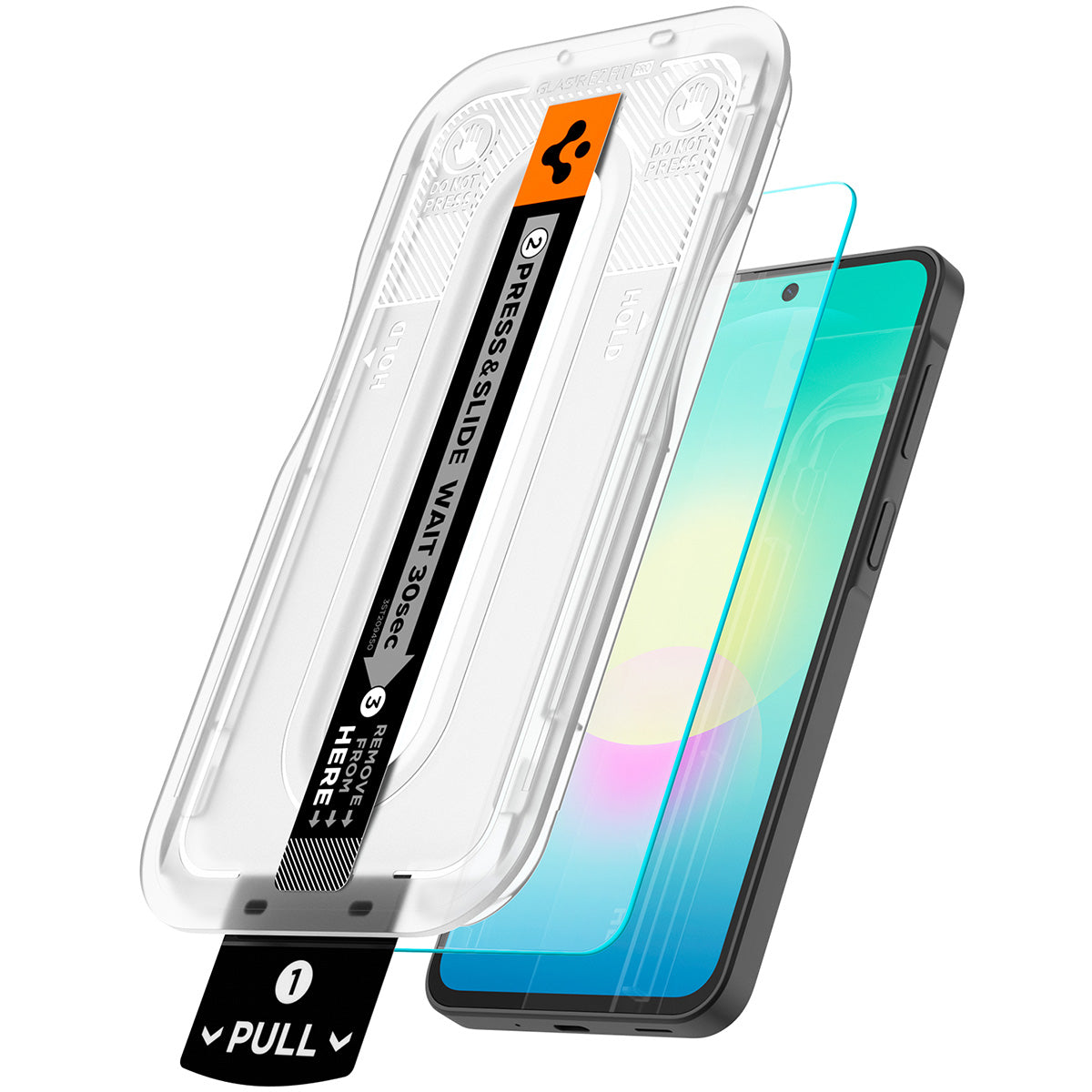 Glas + Applikator für Galaxy A27 5G, Spigen Glas.tR EZ Fit Pro 2-Pack (AC)