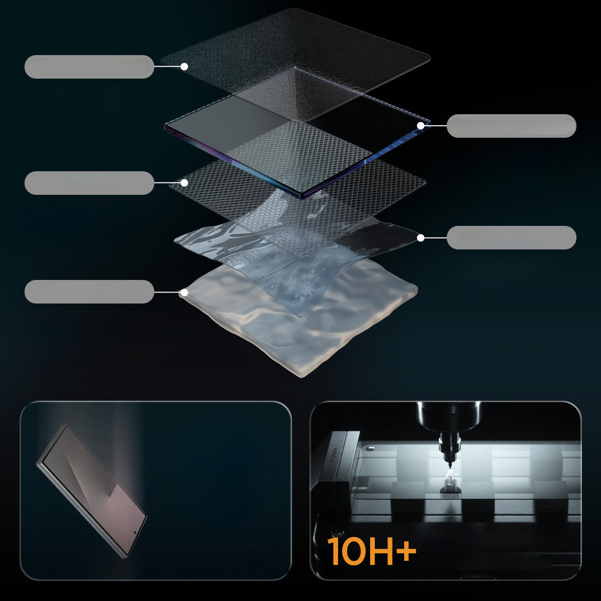 Glas + Applikator für Galaxy Z Fold8, Spigen Glas.tR EZ Fit Pro 2-Pack (AC)