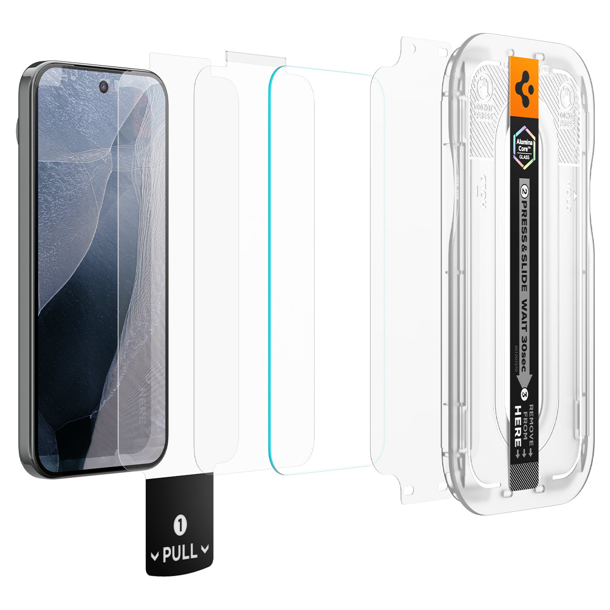 Glas + Applikator für Google Pixel 11 Pro XL, Spigen Glas.tR EZ Fit Pro 2-Pack (AC)