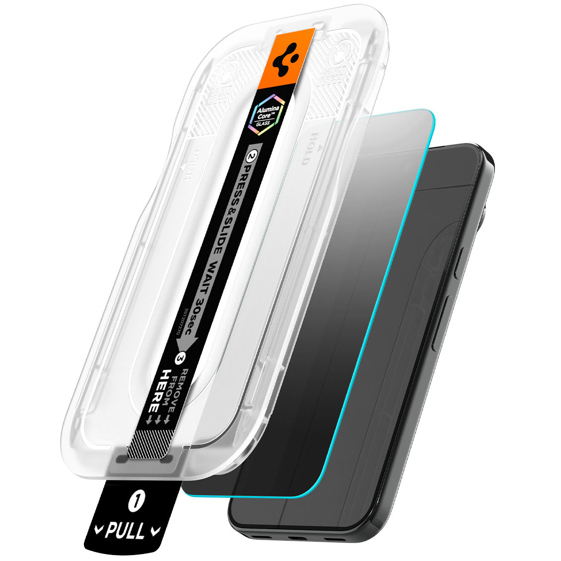 Glas + Applikator für Google Pixel 11 Pro / 10 Pro / 9 / 9 Pro, Spigen Glas.tR EZ Fit Pro (AC) Privacy 2-Pack