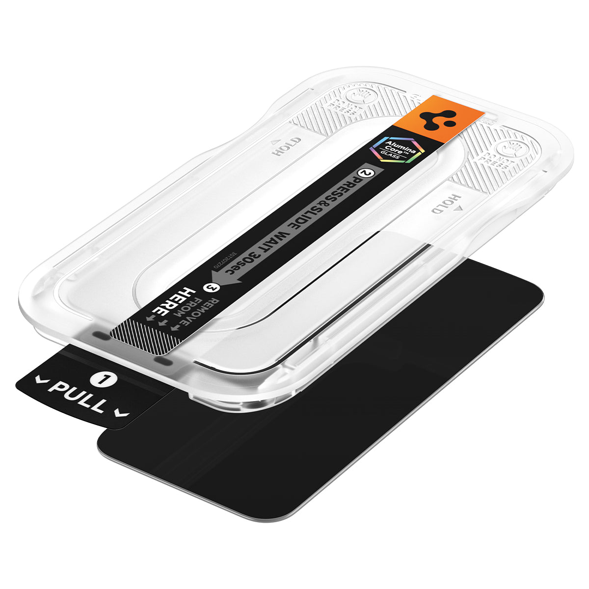 Glas + Applikator für Google Pixel 11 Pro / 10 Pro / 9 / 9 Pro, Spigen Glas.tR EZ Fit Pro (AC) Privacy 2-Pack
