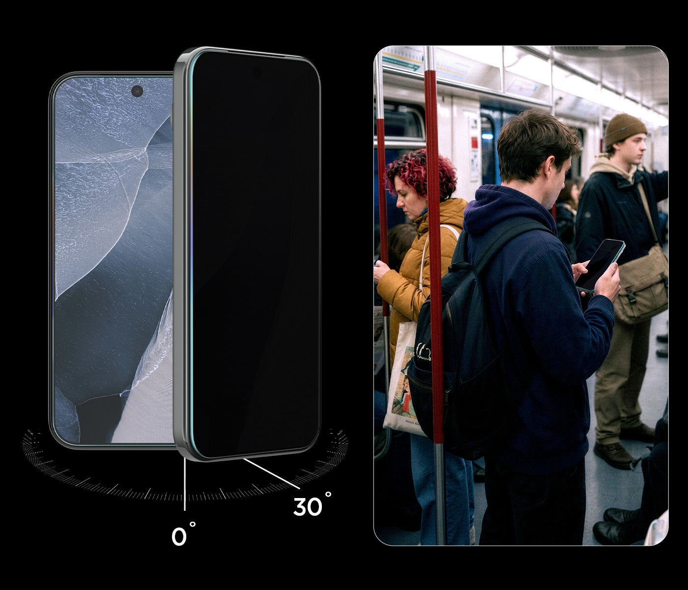 Glas + Applikator für Google Pixel 11 Pro / 10 Pro / 9 / 9 Pro, Spigen Glas.tR EZ Fit Pro (AC) Privacy 2-Pack