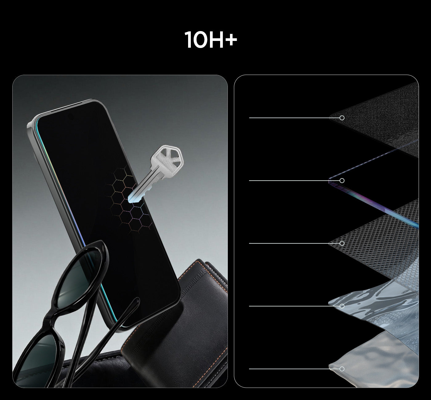 Glas + Applikator für Google Pixel 11 Pro / 10 Pro / 9 / 9 Pro, Spigen Glas.tR EZ Fit Pro (AC) Privacy 2-Pack