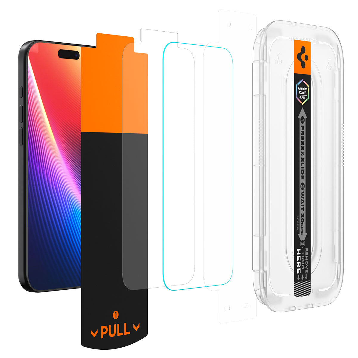 Glas + Applikator für iPhone 17 Pro / 17 / 16 Pro, Spigen Glas.tR EZ Fit Pro Privacy 1-Pack (AC)