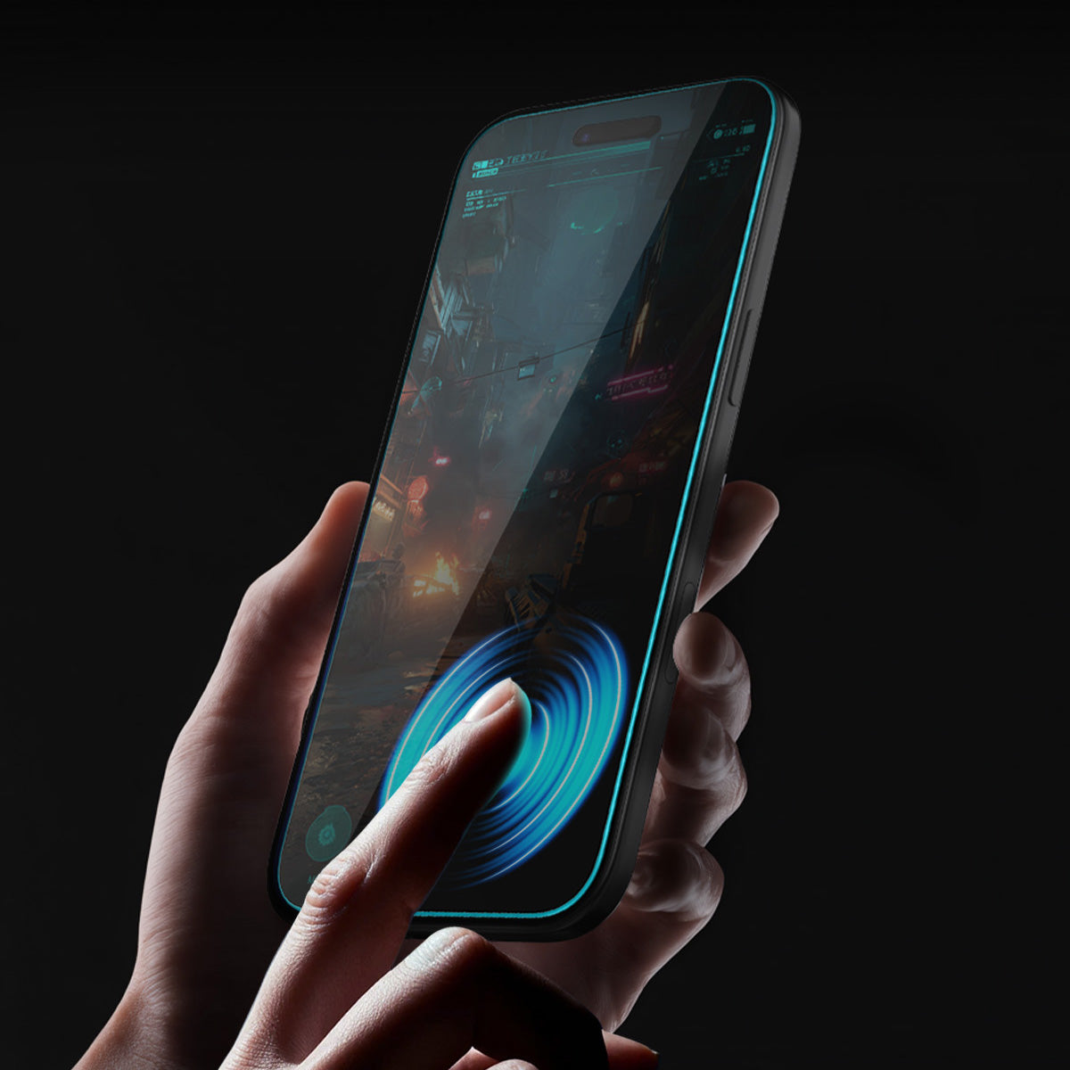 Glas + Applikator für iPhone Air, Spigen Glas.tR EZ Fit Pro Privacy 1-Pack (AC)
