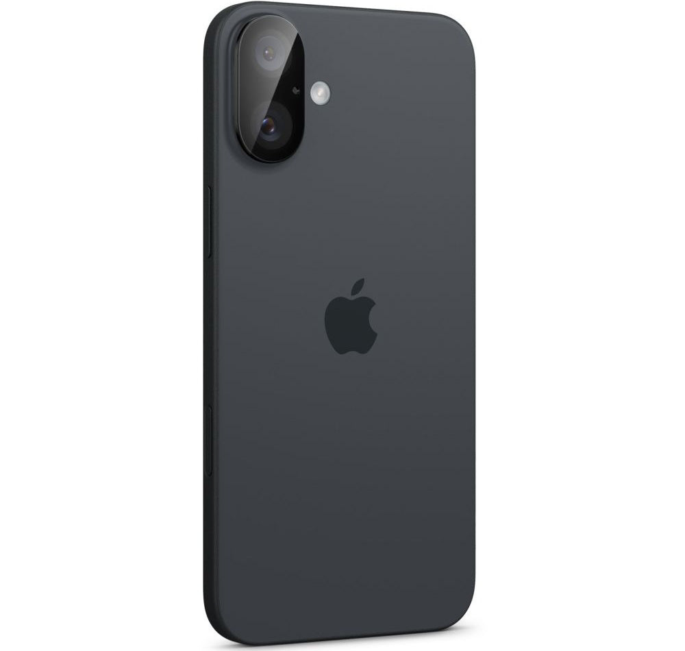 Glas für die Kamera Spigen Glas.tR Optik 2-Pack für iPhone 16 / 16 Plus, Schwarz