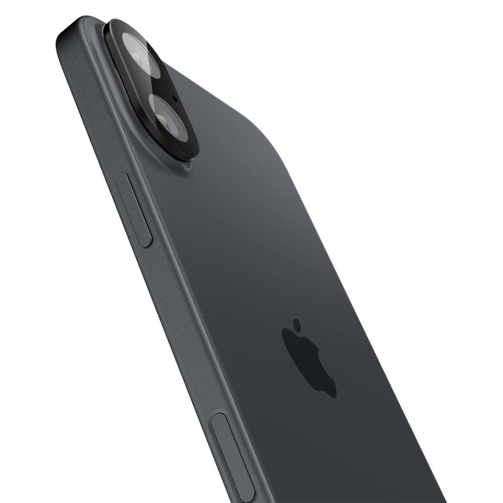 Glas für die Kamera Spigen Glas.tR Optik 2-Pack für iPhone 16 / 16 Plus, Schwarz