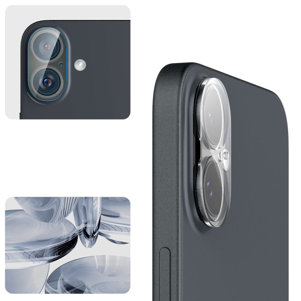 Glas für die Kamera Spigen Glas.tR Optik 2-Pack für iPhone 16 / 16 Plus, Transparent