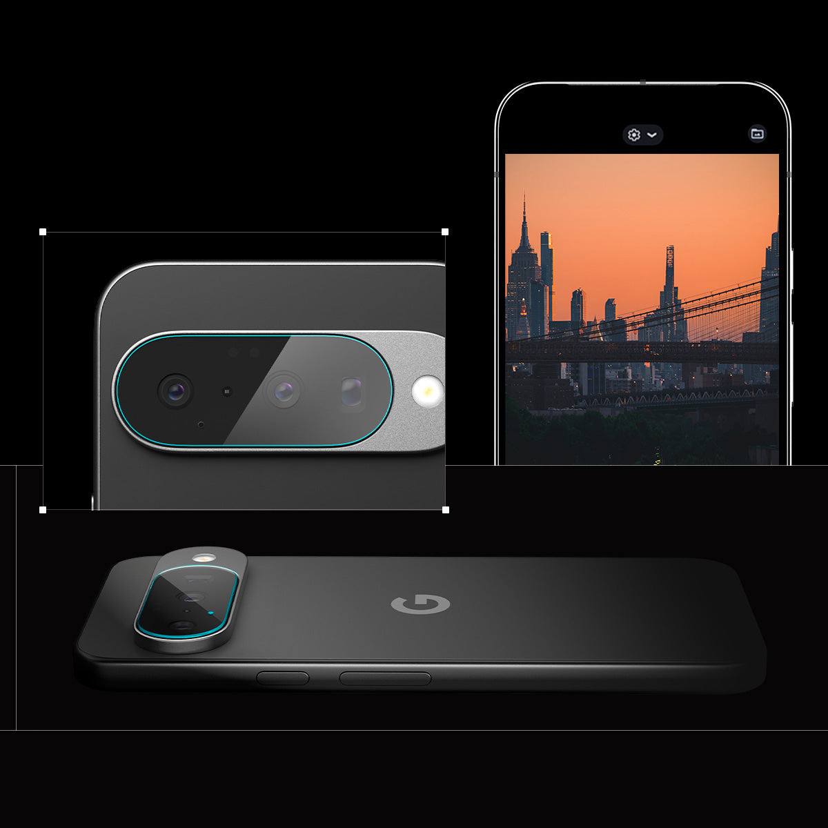 Glas für die Kamera für Google Pixel 10, Spigen Glas.tR Ez Fit Optik 2-Pack, Transparent
