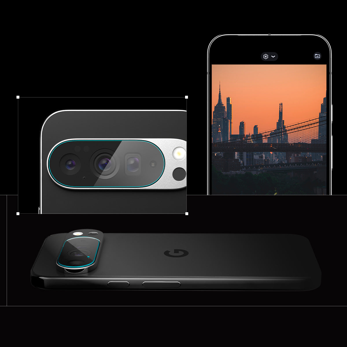 Glas für die Kamera für Google Pixel 10 Pro, Spigen Glas.tR Ez Fit Optik 2-Pack, Transparent