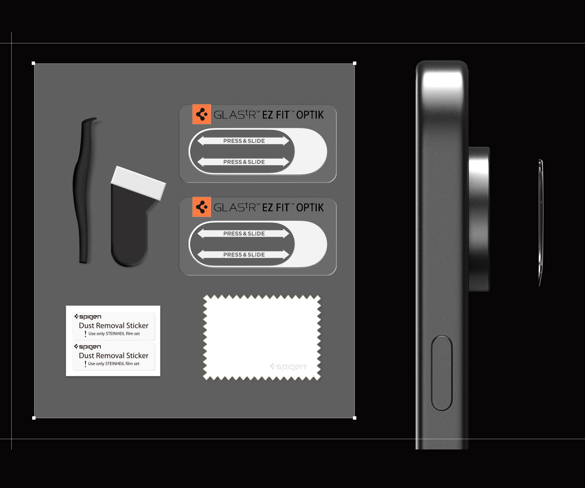 Glas für die Kamera für Google Pixel 10 Pro, Spigen Glas.tR Ez Fit Optik 2-Pack, Transparent