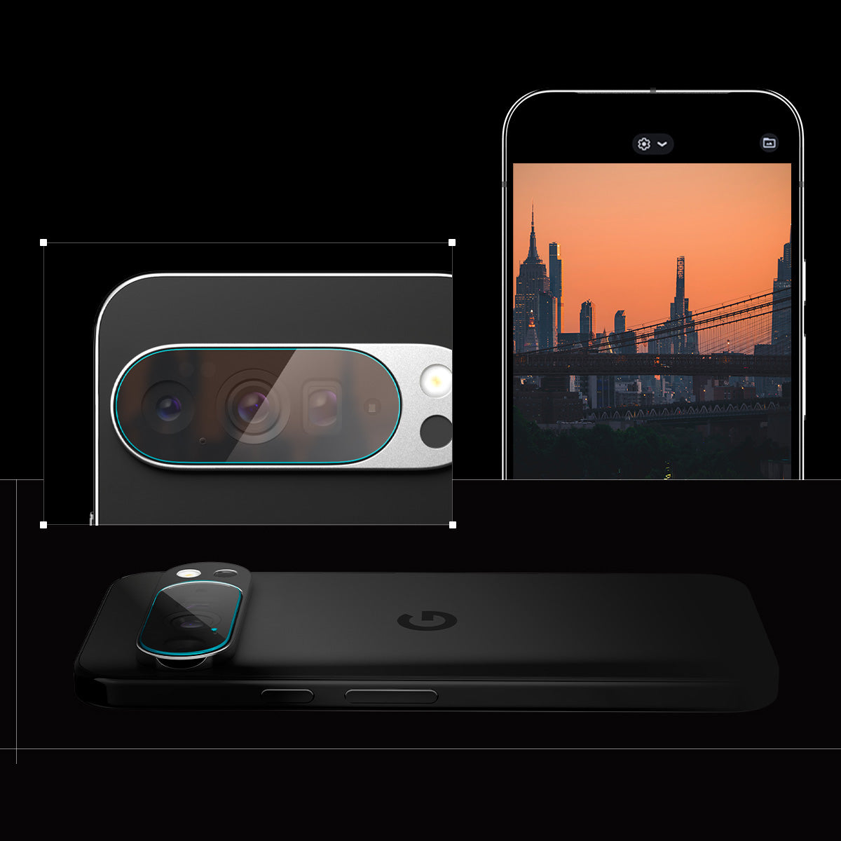 Glas für die Kamera für Google Pixel 10 Pro XL, Spigen Glas.tR Ez Fit Optik 2-Pack, Transparent