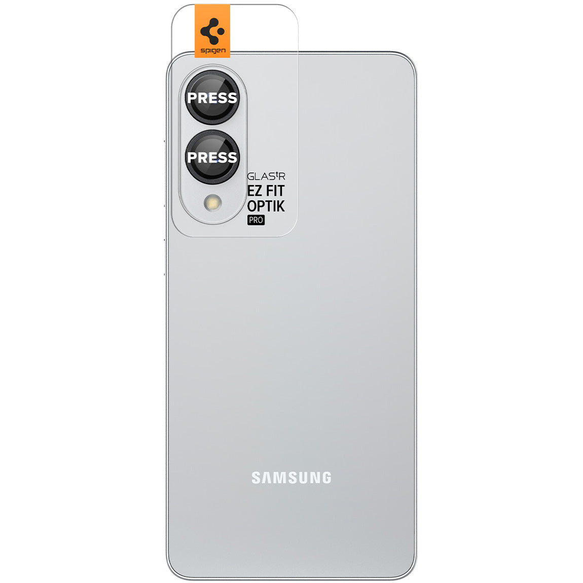Glas für die Kamera für Galaxy S25 Edge, Spigen Glas.tR EZ Fit Optik Pro 2-Pack, Schwarz