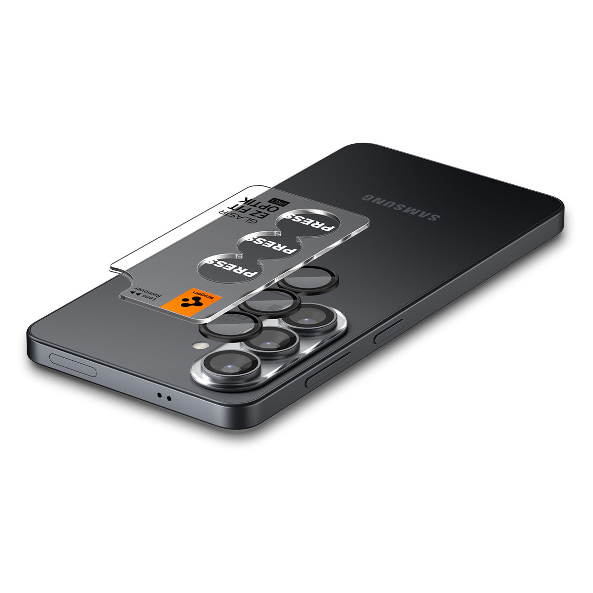Glas für die Kamera für Galaxy S26, Spigen Glas.tR EZ Fit Optik Pro 2-Pack, Schwarz