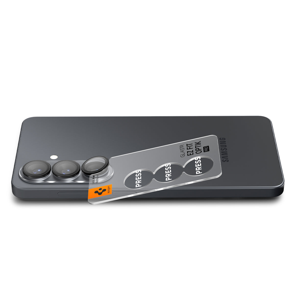Glas für die Kamera für Galaxy S26, Spigen Glas.tR EZ Fit Optik Pro 2-Pack, Schwarz
