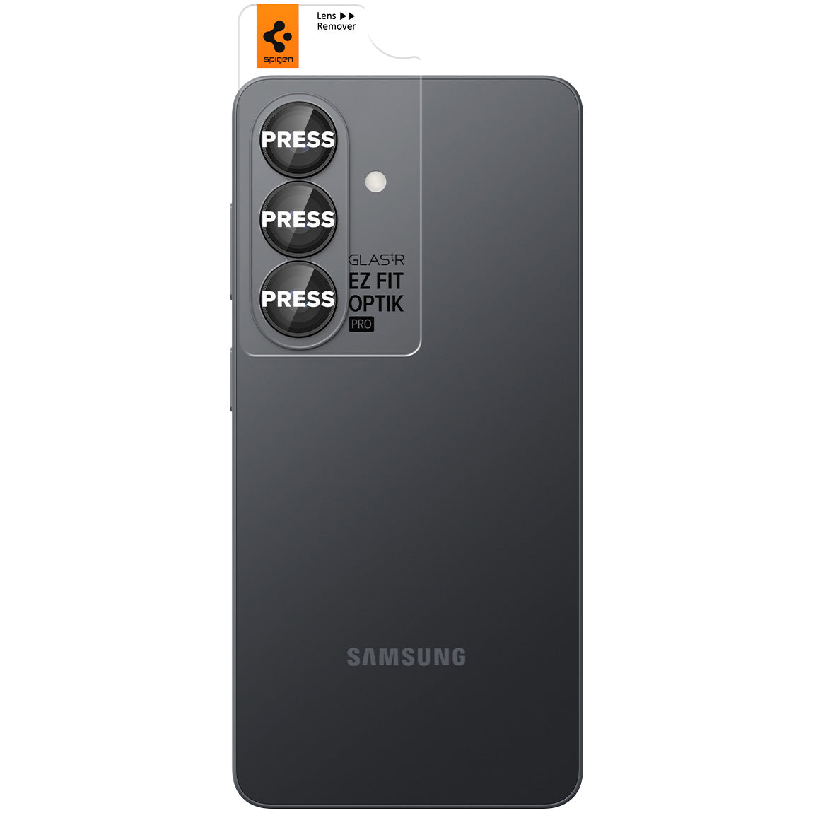 Glas für die Kamera für Galaxy S26 Plus, Spigen Glas.tR EZ Fit Optik Pro 2-Pack, Schwarz