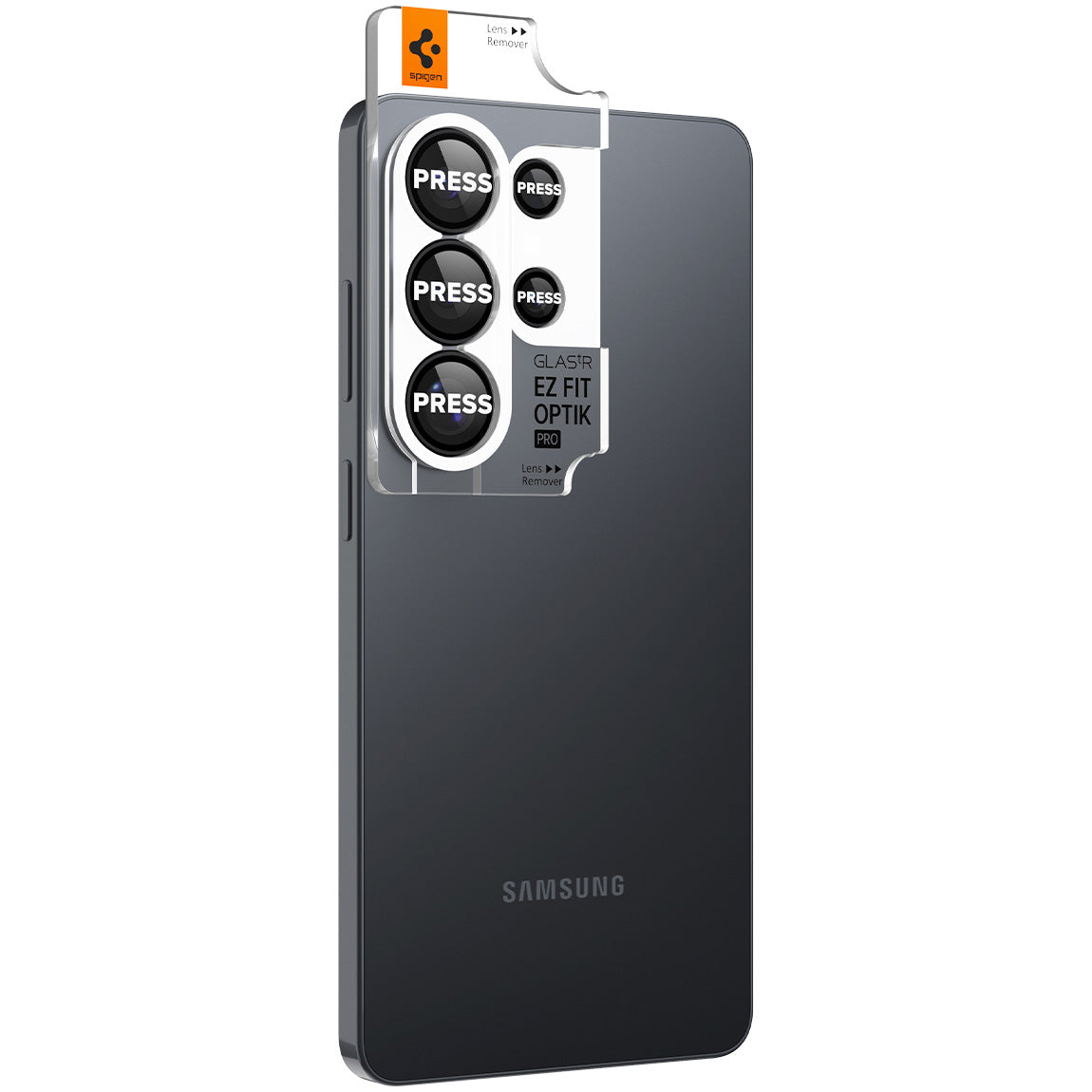 Glas für die Kamera für Galaxy S26 Ultra, Spigen Glas.tR EZ Fit Optik Pro 2-Pack, Schwarz