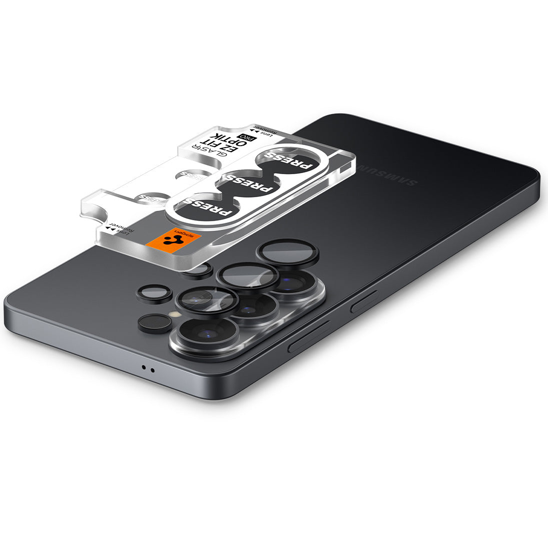 Glas für die Kamera für Galaxy S26 Ultra, Spigen Glas.tR EZ Fit Optik Pro 2-Pack, Schwarz
