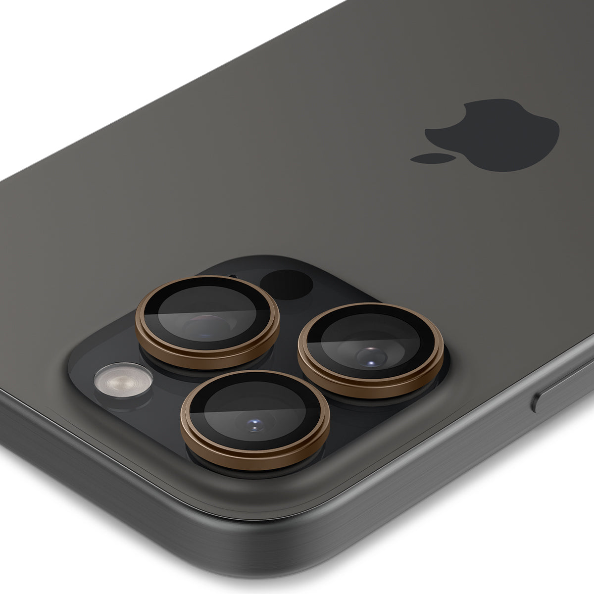 Glas für die Kamera Spigen Glas.tR EZ Fit Optik Pro 2-Pack für iPhone 16 Pro Max / 16 Pro / 15 Pro Max / 15 Pro / 14 Pro Max / 14 Pro, Schwarz-Braun