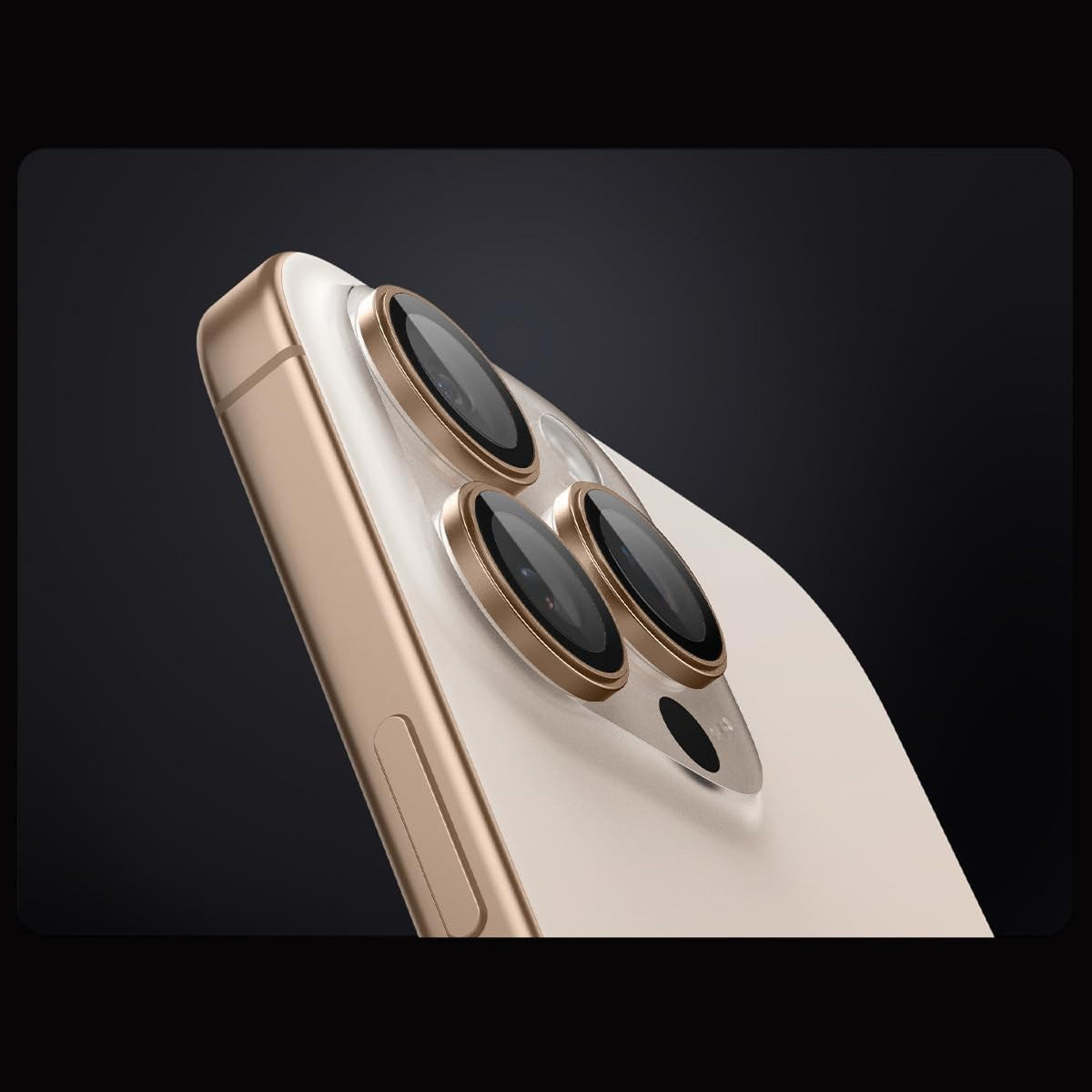 Glas für die Kamera Spigen Glas.tR EZ Fit Optik Pro 2-Pack für iPhone 16 Pro Max / 16 Pro / 15 Pro Max / 15 Pro / 14 Pro Max / 14 Pro, Schwarz-Braun