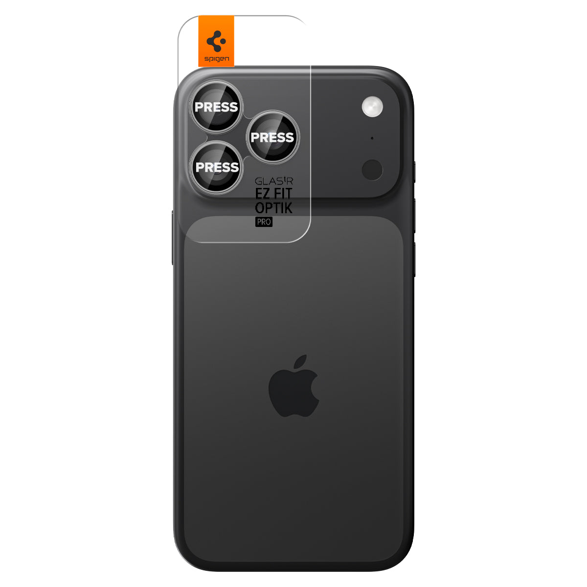Glas für die Kamera für iPhone 17 Pro Max - 14 Pro, Spigen Glas.tR Ez Fit Optik Pro 2-Pack, Schwarz-Grau