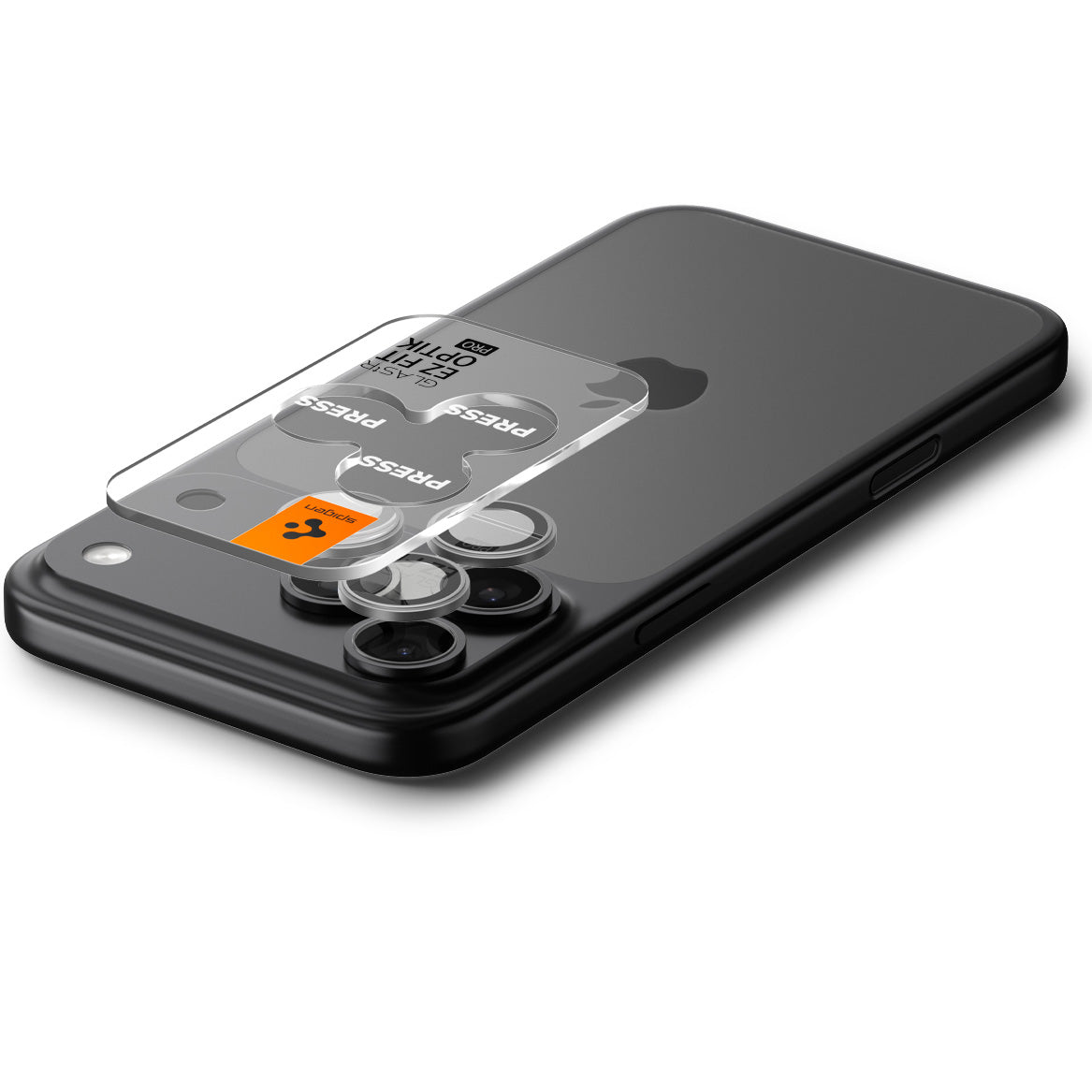 Glas für die Kamera für iPhone 17 Pro Max - 14 Pro, Spigen Glas.tR Ez Fit Optik Pro 2-Pack, Schwarz-Grau