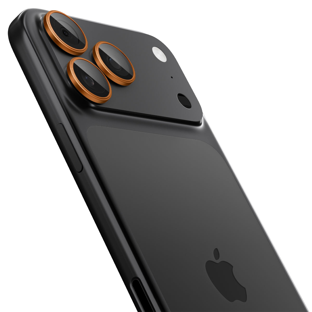 Glas für die Kamera für iPhone 17 Pro Max - 14 Pro, Spigen Glas.tR Ez Fit Optik Pro 2-Pack, Schwarz-Orange