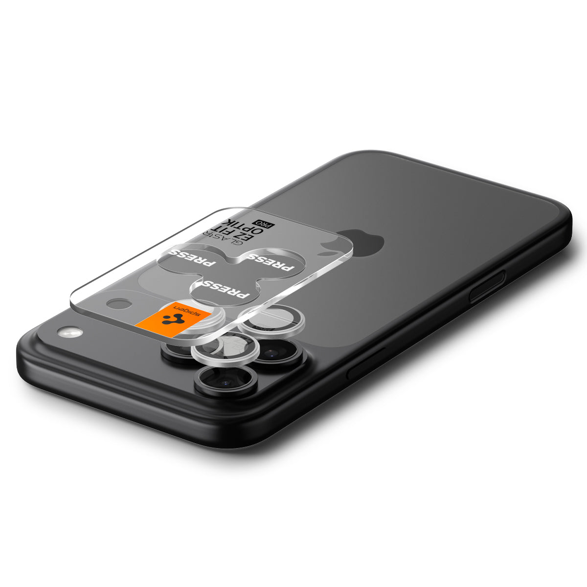 Glas für die Kamera für iPhone 17 Pro Max - 14 Pro, Spigen Glas.tR Ez Fit Optik Pro 2-Pack, Schwarz-Silbern