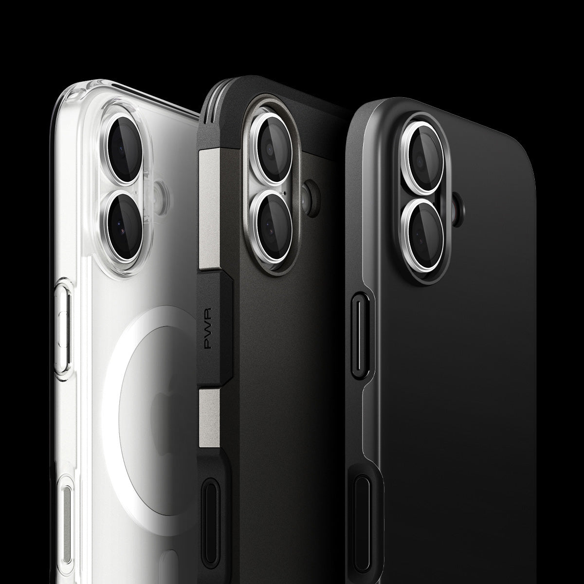 Glas für die Kamera Spigen Glas.tR EZ Fit Optik Pro 2-Pack für iPhone 17 / 16 Plus / 16, Schwarz-Silbern
