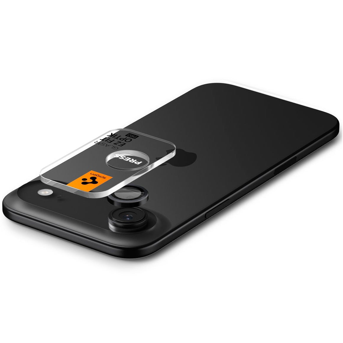 Glas für die Kamera für iPhone Air, Spigen Glas.tR EZ Fit Optik Pro 2-Pack, Schwarz