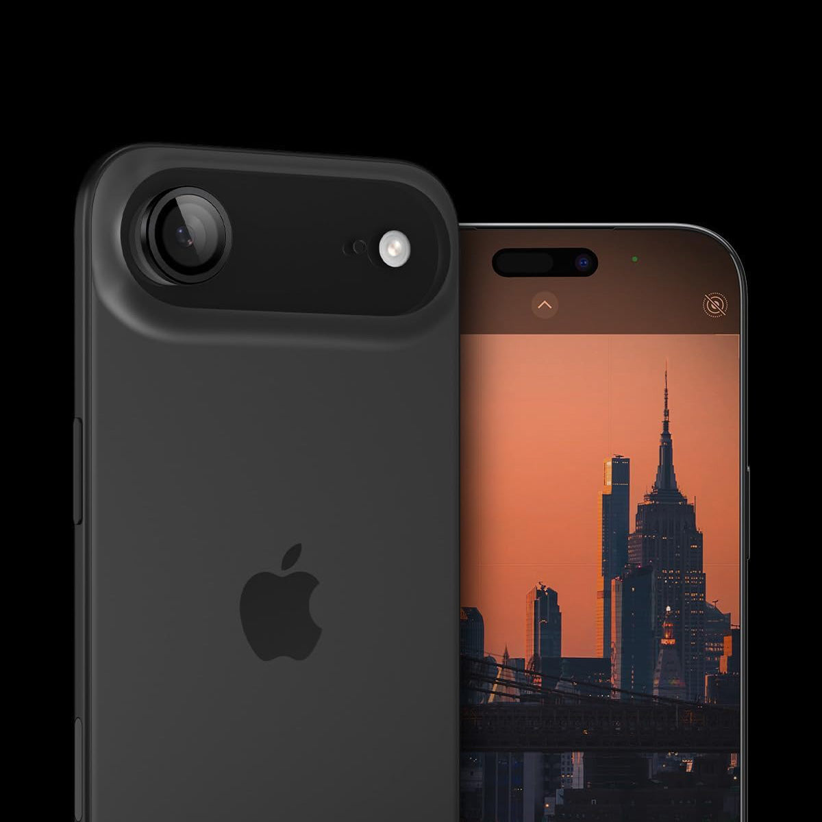 Glas für die Kamera für iPhone Air, Spigen Glas.tR EZ Fit Optik Pro 2-Pack, Schwarz