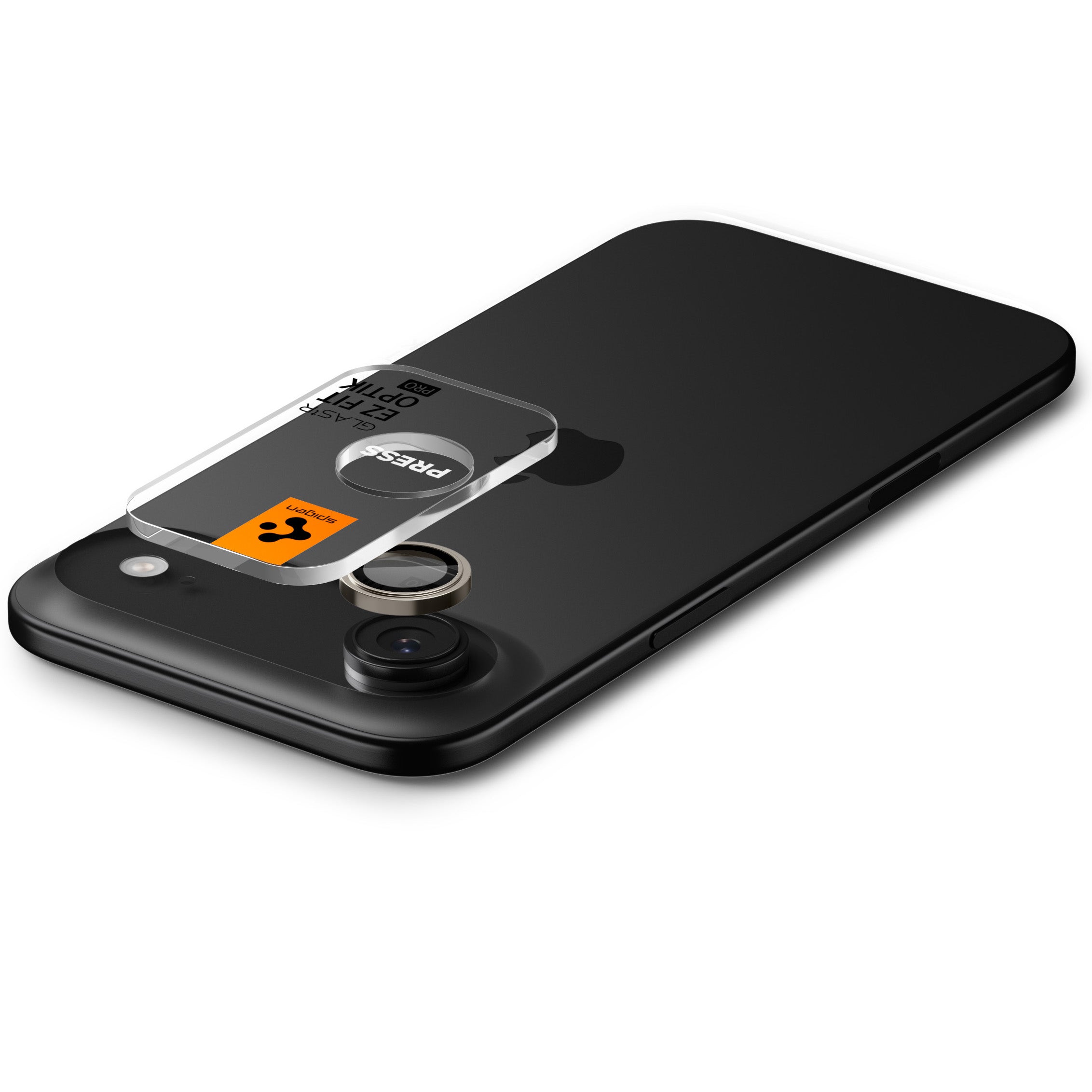 Glas für die Kamera für iPhone Air, Spigen Glas.tR EZ Fit Optik Pro 2-Pack, Schwarz-Golden