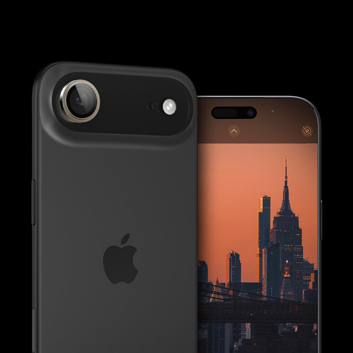 Glas für die Kamera für iPhone Air, Spigen Glas.tR EZ Fit Optik Pro 2-Pack, Schwarz-Golden