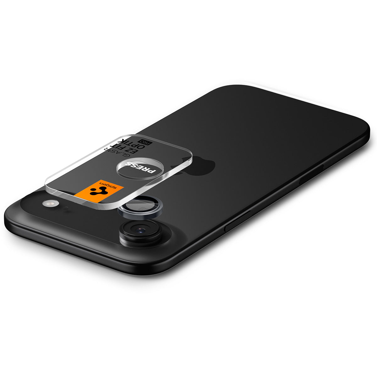 Glas für die Kamera für iPhone Air, Spigen Glas.tR EZ Fit Optik Pro 2-Pack, Schwarz-Grau