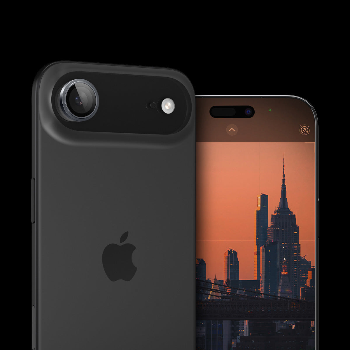 Glas für die Kamera für iPhone Air, Spigen Glas.tR EZ Fit Optik Pro 2-Pack, Schwarz-Grau
