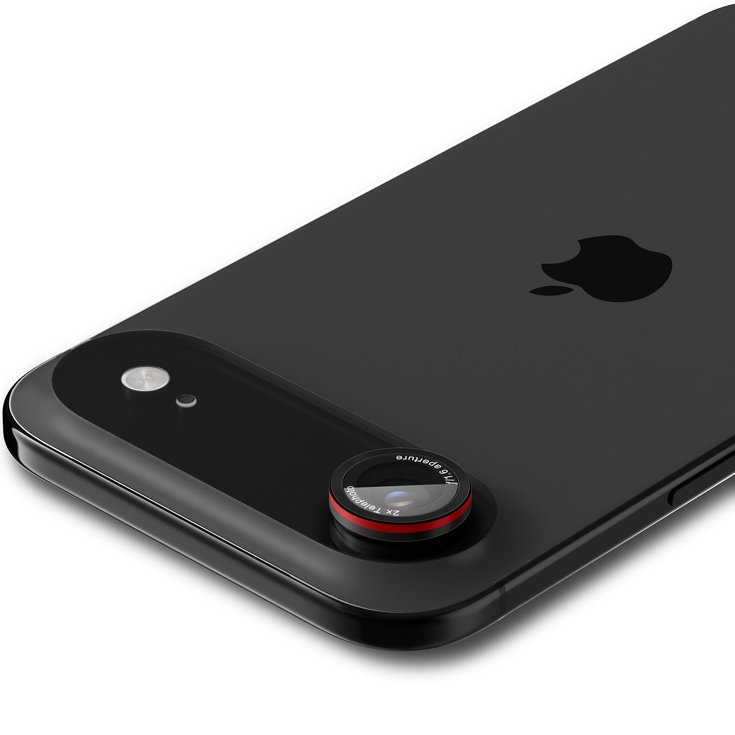 Glas für die Kamera für iPhone Air, Spigen Glas.tR EZ Fit Optik Pro 2-Pack, Schwarz-Rot (L-Series)