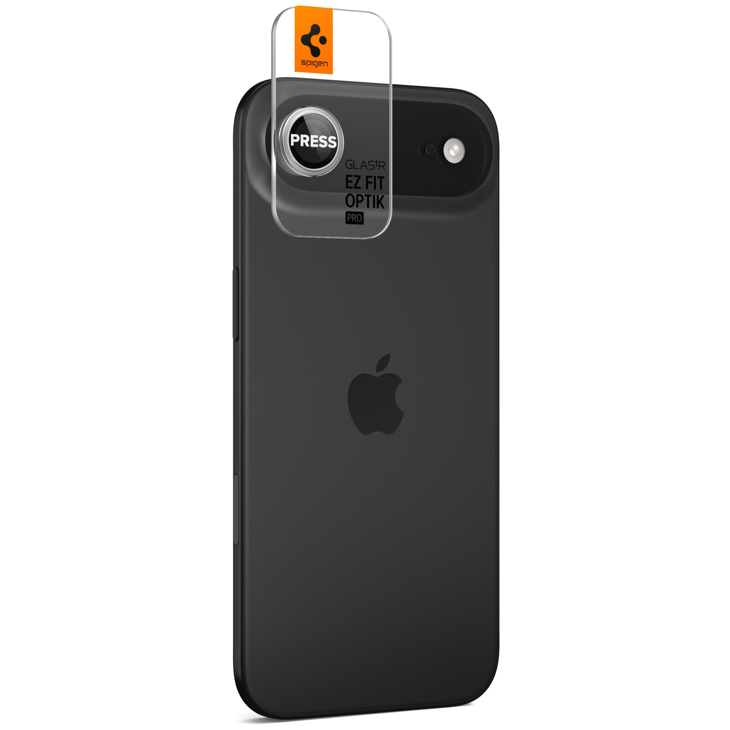 Glas für die Kamera für iPhone Air, Spigen Glas.tR EZ Fit Optik Pro 2-Pack, Schwarz-Silbern