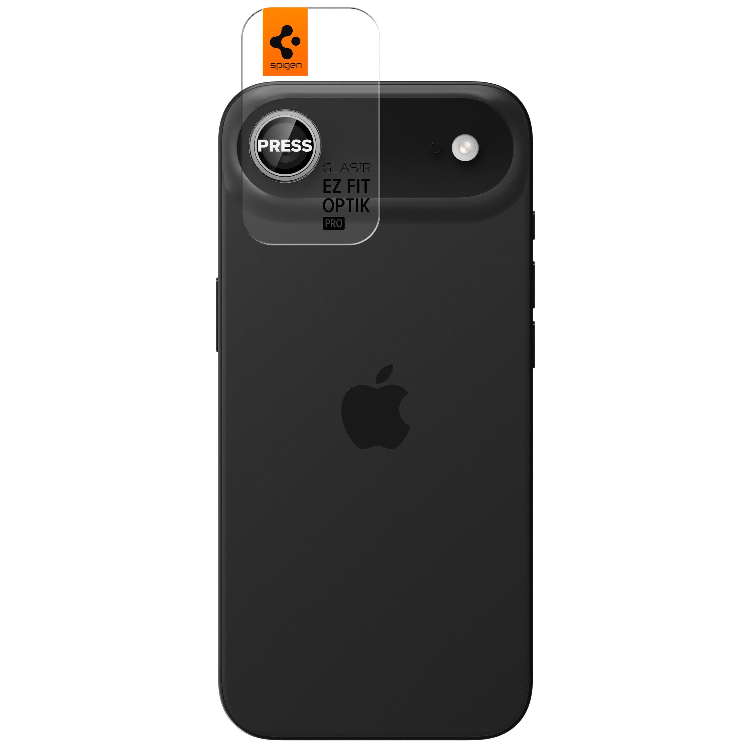 Glas für die Kamera für iPhone Air, Spigen Glas.tR EZ Fit Optik Pro 2-Pack, Schwarz-Silbern