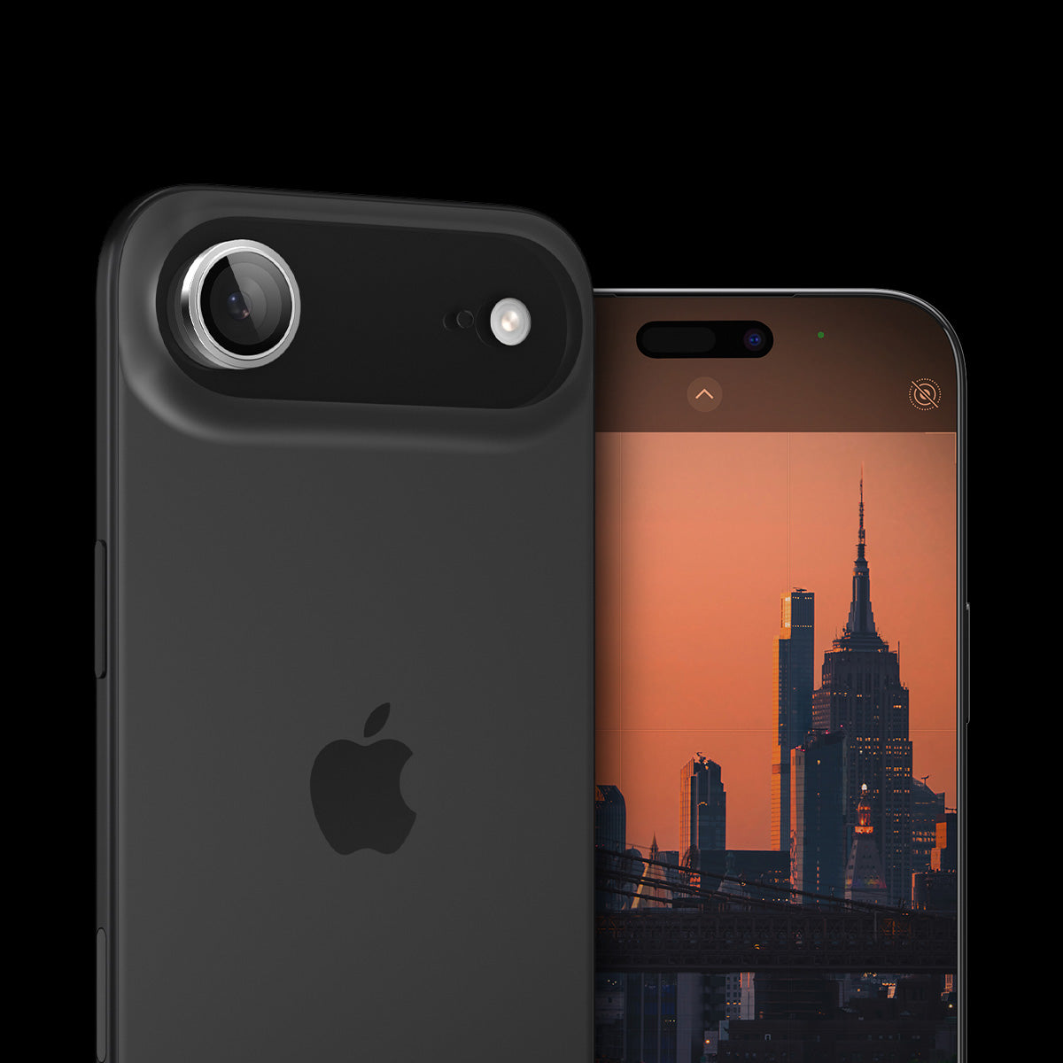 Glas für die Kamera für iPhone Air, Spigen Glas.tR EZ Fit Optik Pro 2-Pack, Schwarz-Silbern