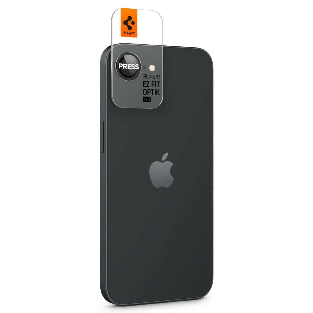 Glas für die Kamera für iPhone 16e, Spigen Glas.tR EZ Fit Optik Pro 2-Pack, Schwarz