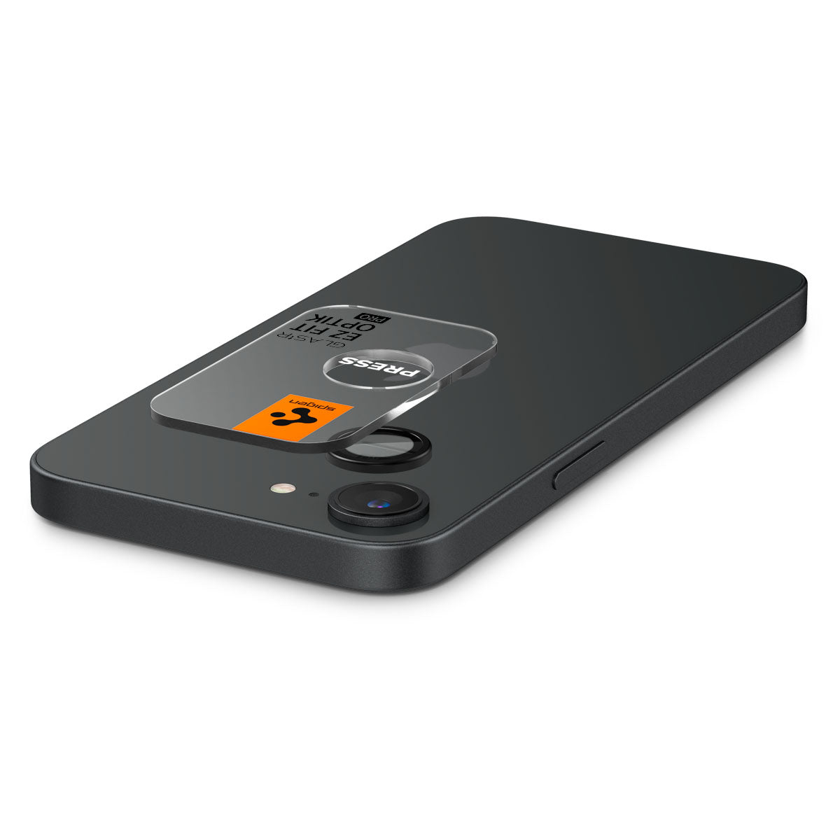 Glas für die Kamera für iPhone 16e, Spigen Glas.tR EZ Fit Optik Pro 2-Pack, Schwarz