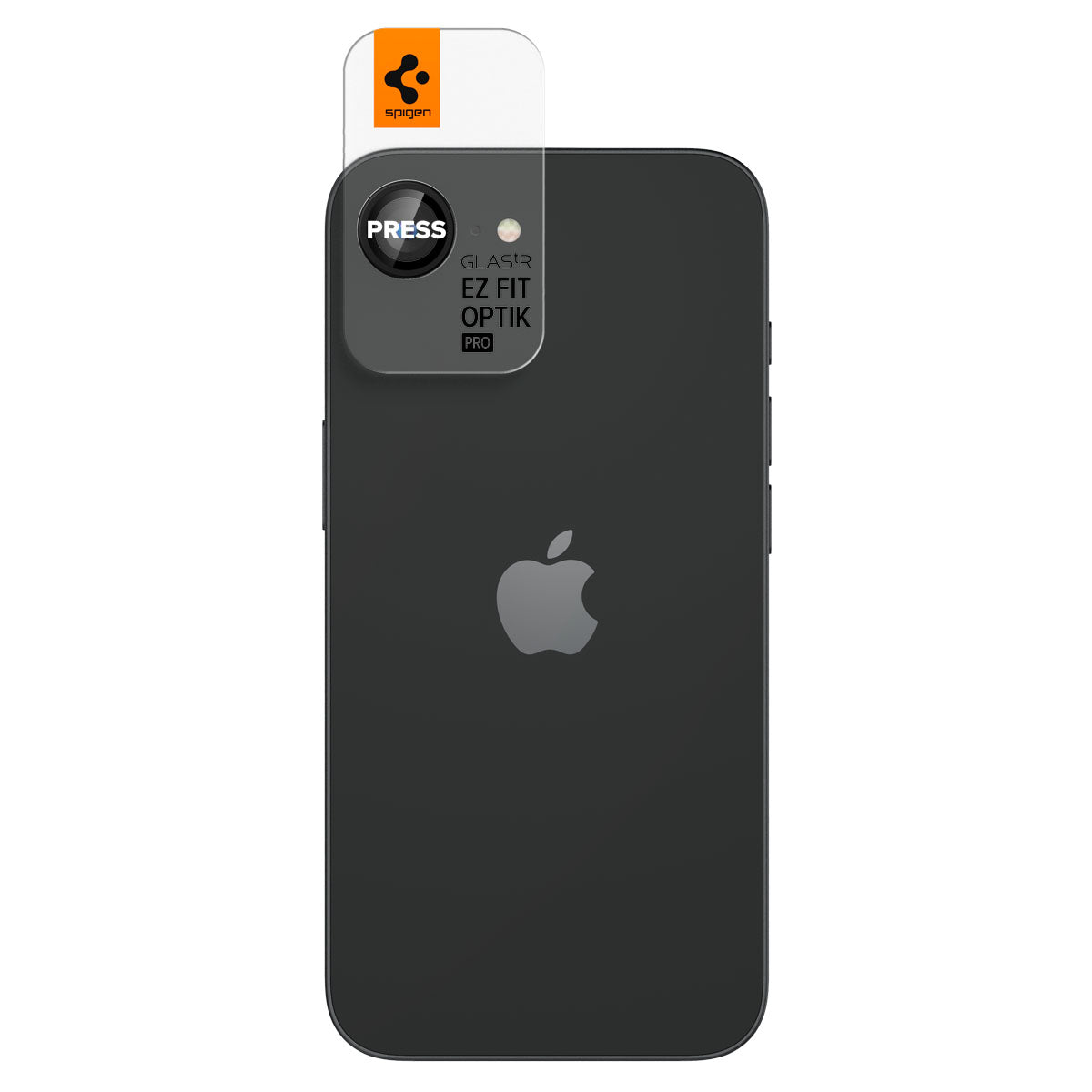 Glas für die Kamera für iPhone 16e, Spigen Glas.tR EZ Fit Optik Pro 2-Pack, Schwarz